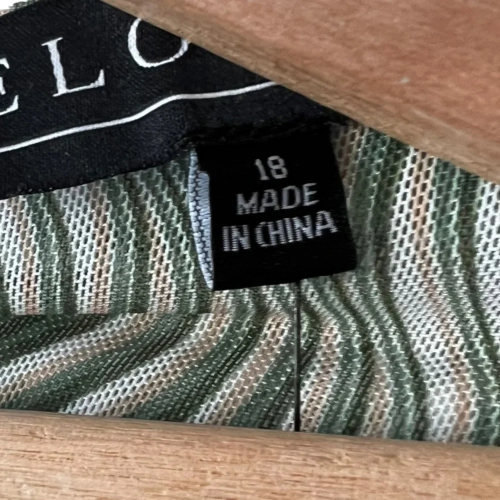 Eloquii new with tags 🏷️Green Mesh Twist Back Dress Size:18 - Picture 14 of 15